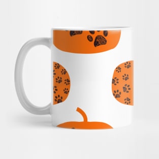 Pumpkins with paws Mug